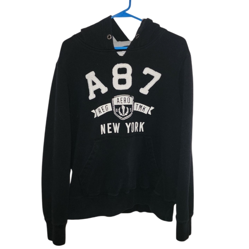 AEROPOSTALE | Black Logo Hoodie